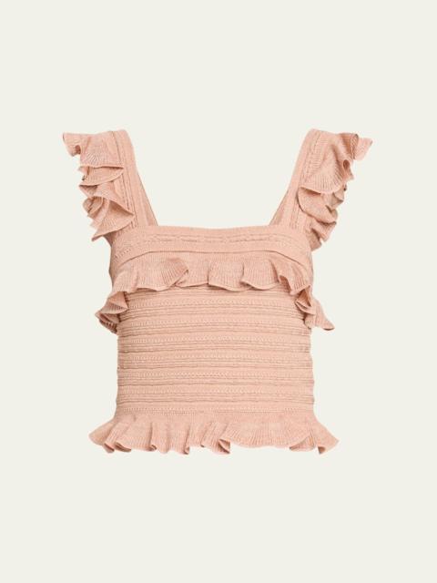 Rebellion Lace Frill Midi Skirt