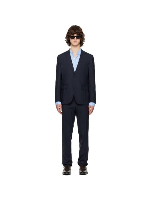 Navy Wool Ripstop Suit