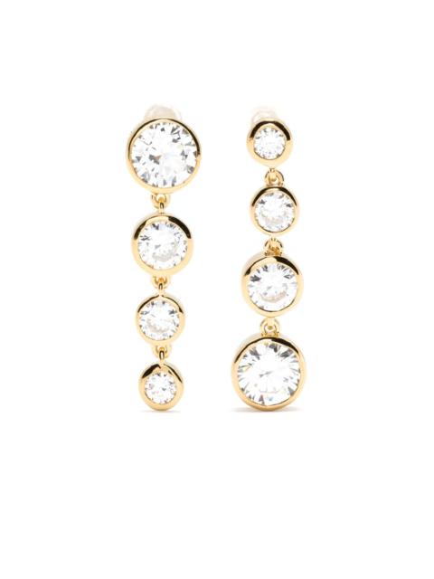 crystal-embellished drop earrings
