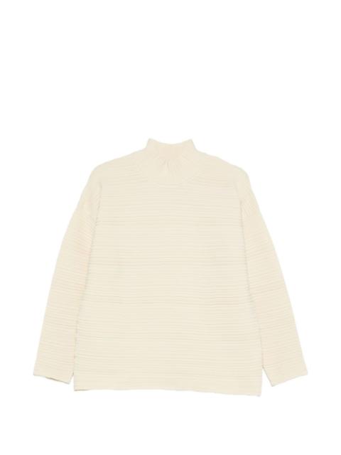 pleated sweater