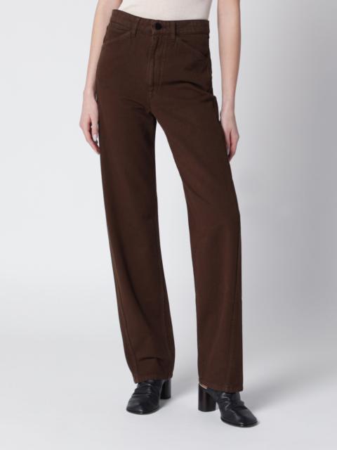 Brown twill trousers