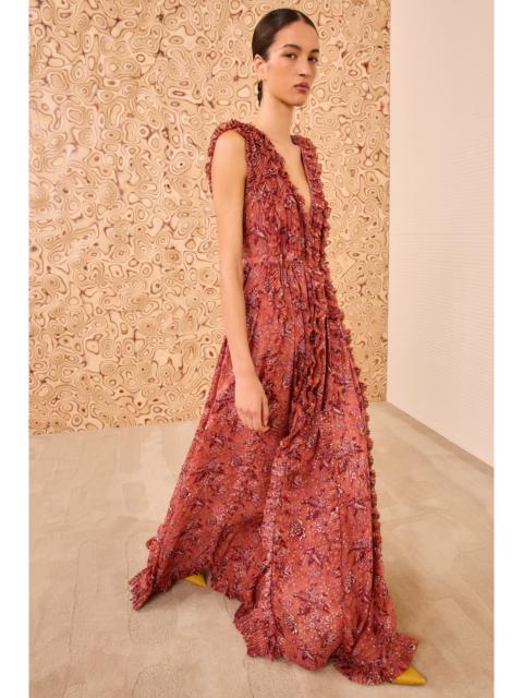 Aida Cascading Ruffle Gown