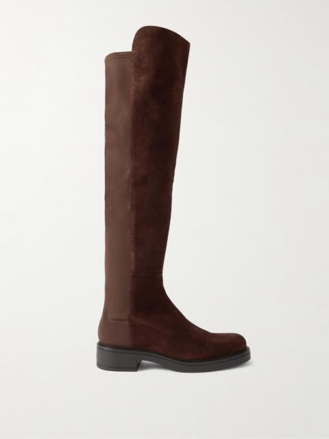 5050 Celia Suede And Stretch Over-the-knee Boots