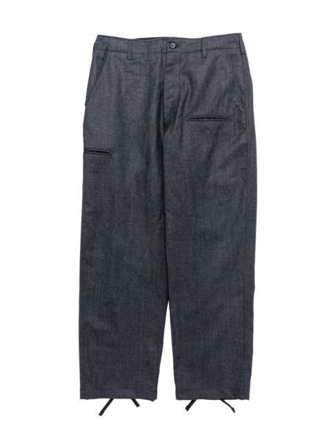 NNP Pant Charcoal High Count Worsted Wool