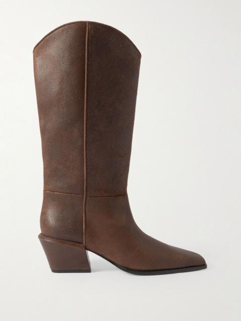 Bettina leather ankle boots Dark brown