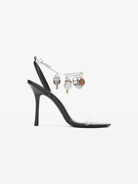 Black Nappa Leather Ariana Sandal