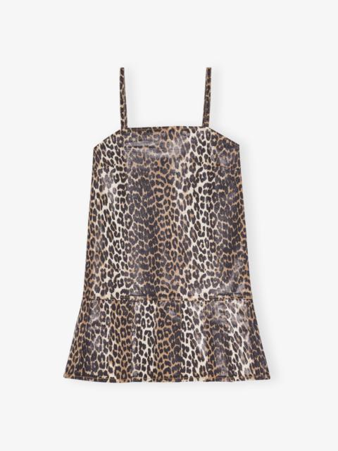 LEOPARD FOIL DRESS