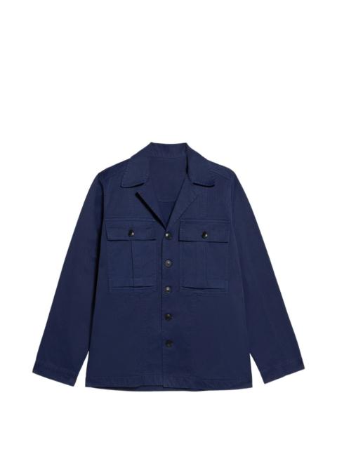 Solomon button-fastening shirt jacket