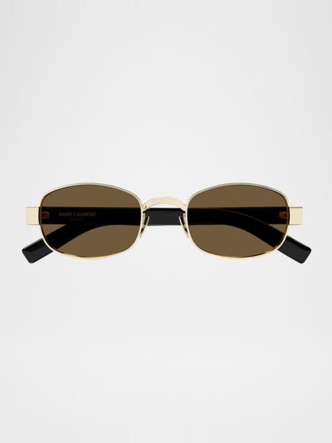 Unisex Round Metal Sunglasses