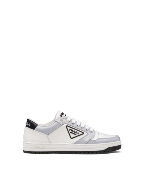 District perforated leather sneakers