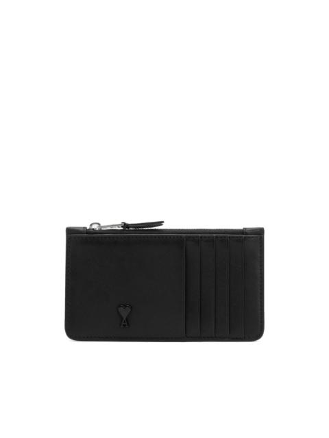 Ami de Coeur leather zipped cardholder