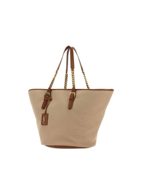 Panier chain-trimmed canvas tote bag