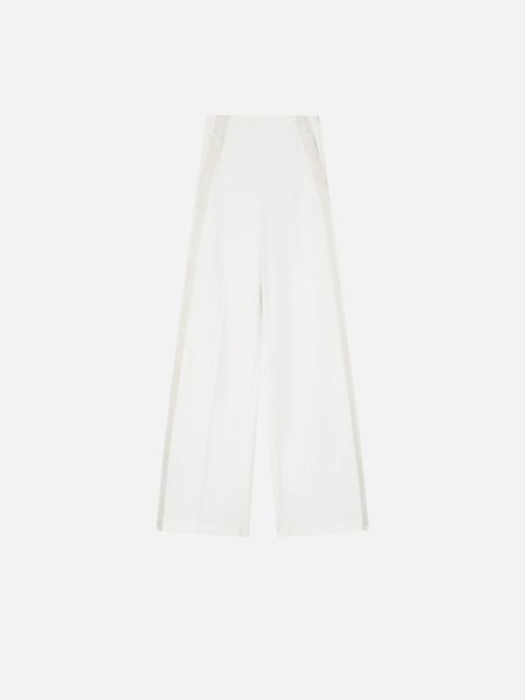 ELEGANT TROUSERS WITH SHINY SIDE BAND