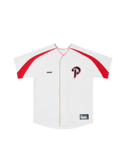 P PASEBALL JERSEY WHITE