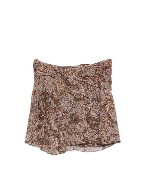 Camia printed mini skirt