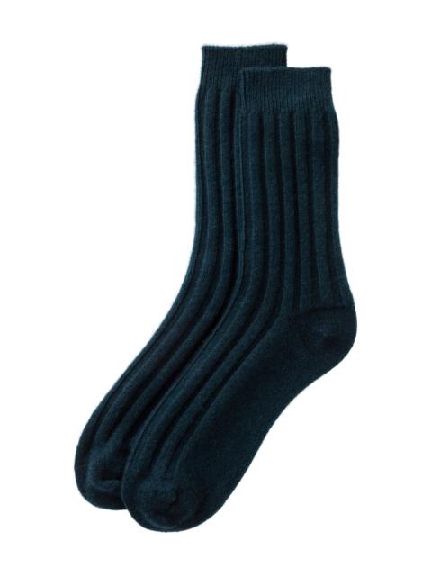 Men's Green Cashmere Lounge Socks