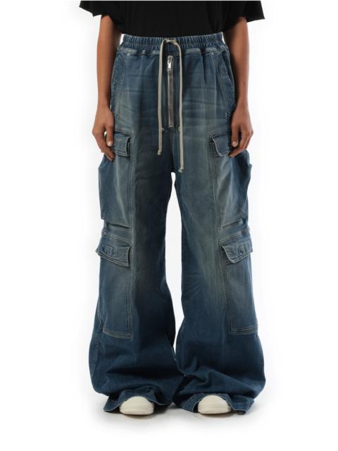 Denim Double Cargo Jumbo Belas in Washed Indigo