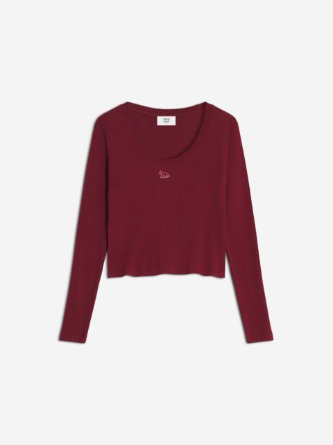 RIBBED BABY FOX LONG SLEEVE TEE-SHIRT