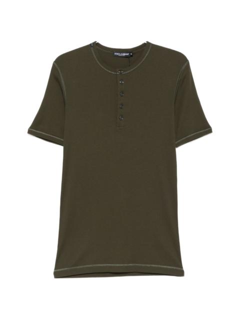 buttoned T-shirt
