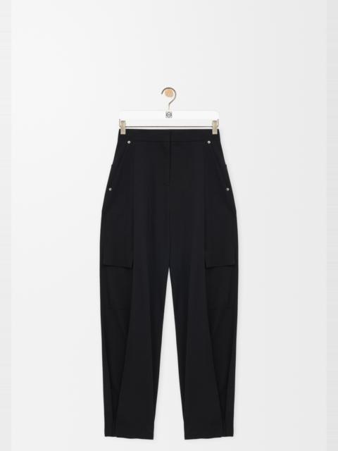 Cargo trousers in wool