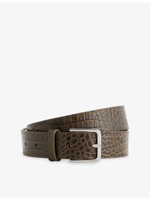 Toni Croc-Patent Leather Belt
