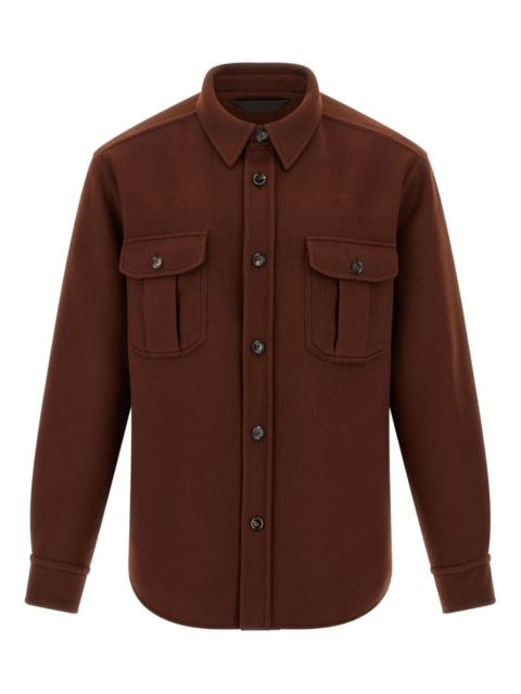 button-cuffed shirt jacket