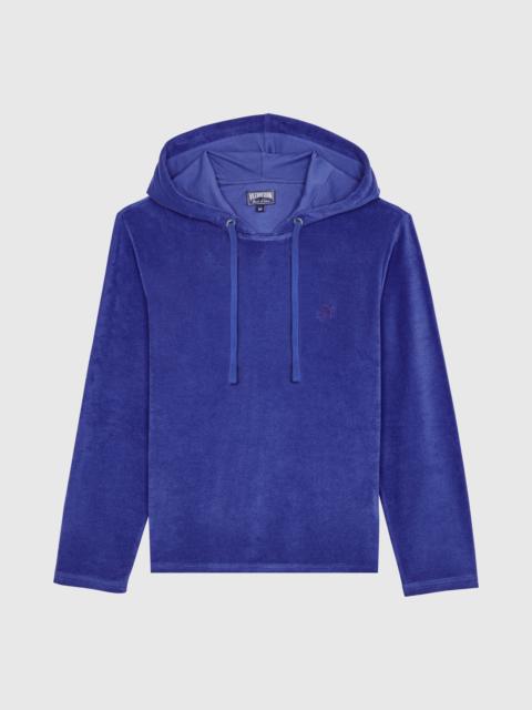 Men Terry Long-sleeves Hooded T-shirt