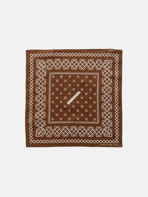 Line Pattern Bandana Brown