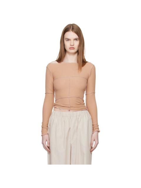 Tan Cinder Long Sleeve T-shirt