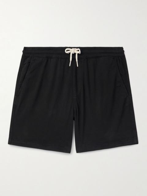 Gregor Straight-Leg TENCEL™ Lyocell and LENZING™ ECOVERO™-Blend Twill Drawstring Shorts Black