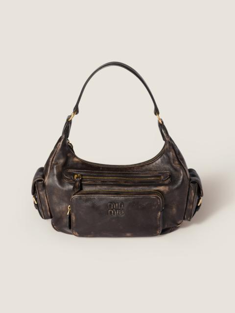Pocket nappa leather bag