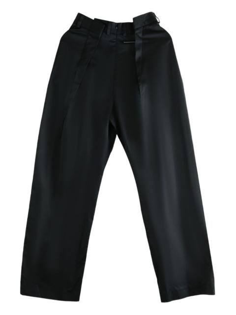 pleated-front trousers