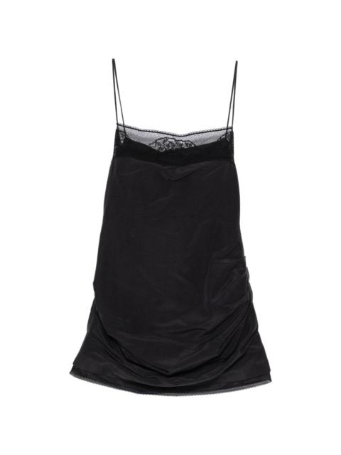 lace-detail mini dress