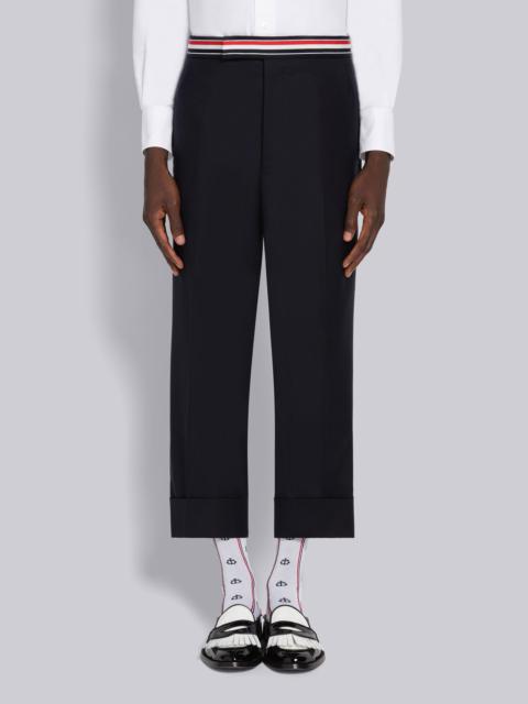 Super 120's Twill Low Rise Backstrap Trouser