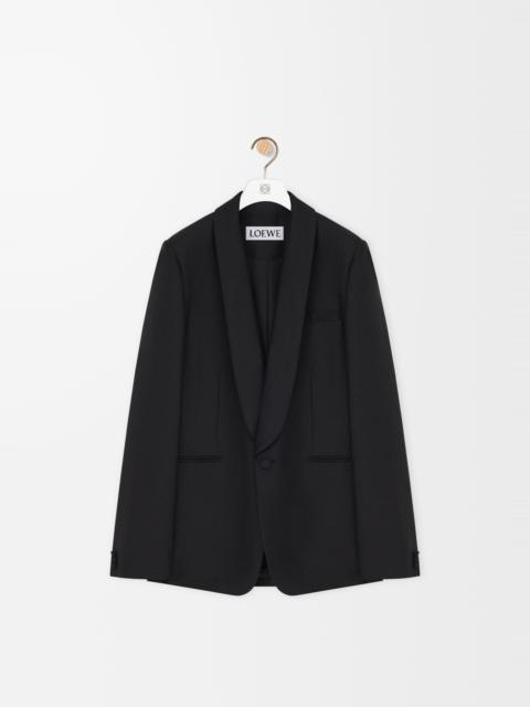 Jacket in wool and silk