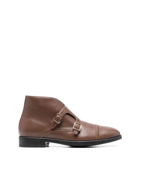 double-buckle monk shoes