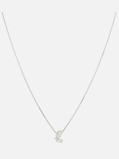Serti Sur Vide 18kt white gold pendant necklace with diamonds