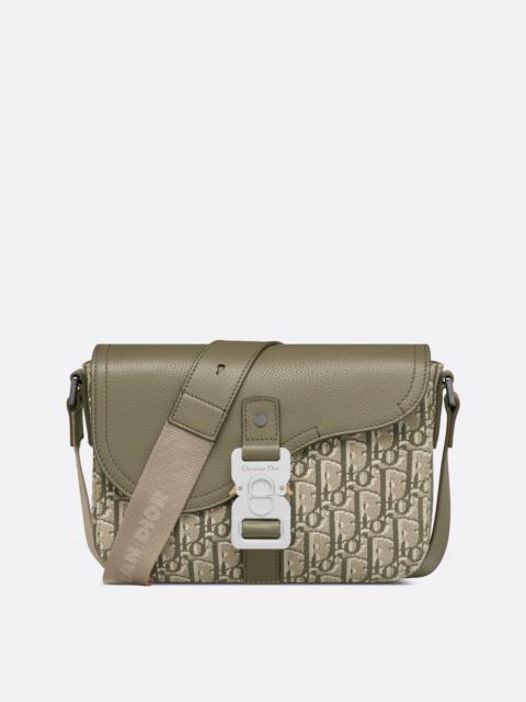 Dior Mini Saddle Bag with Strap REVERSIBLE