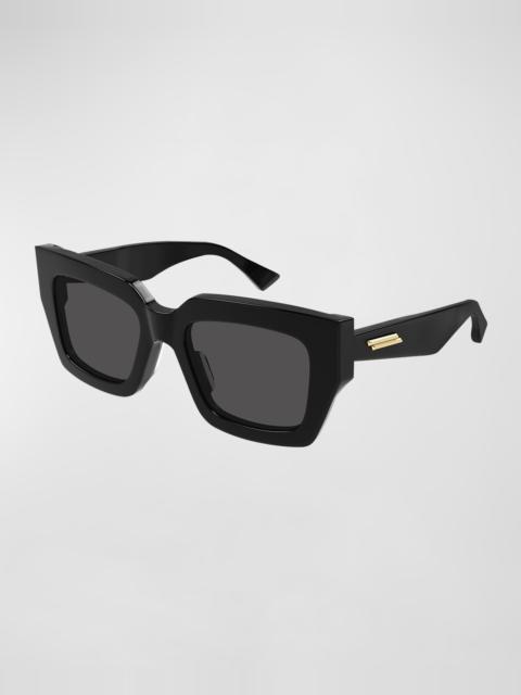 Raised Logo Acetate Cat-Eye Sunglasses