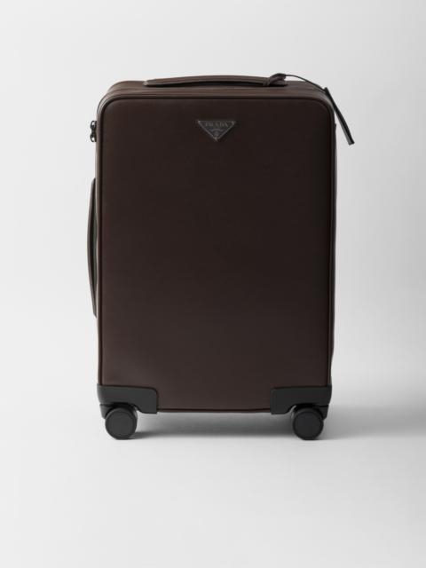 Saffiano leather trolley
