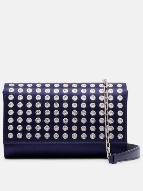 Paloma Small satin crêpe clutch