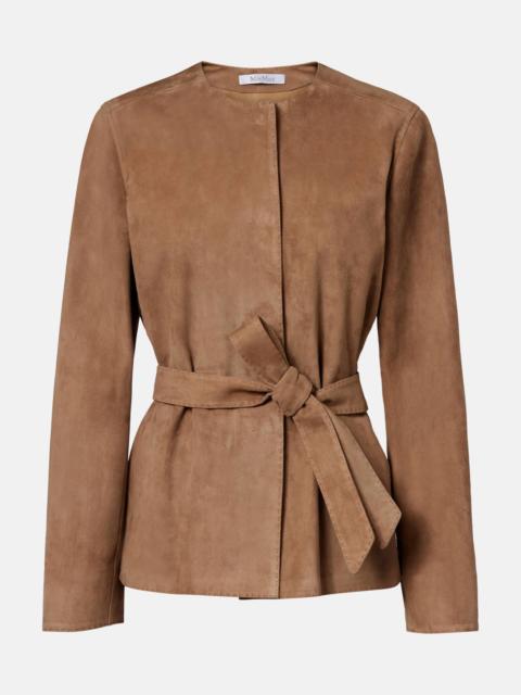 Abito belted suede jacket