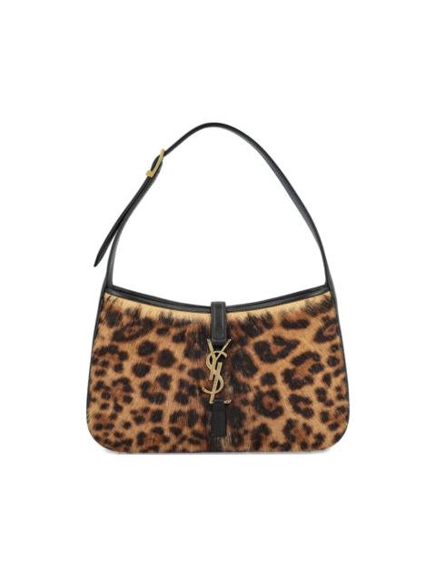 Le 5 à 7 leopard-print clasp shoulder bag