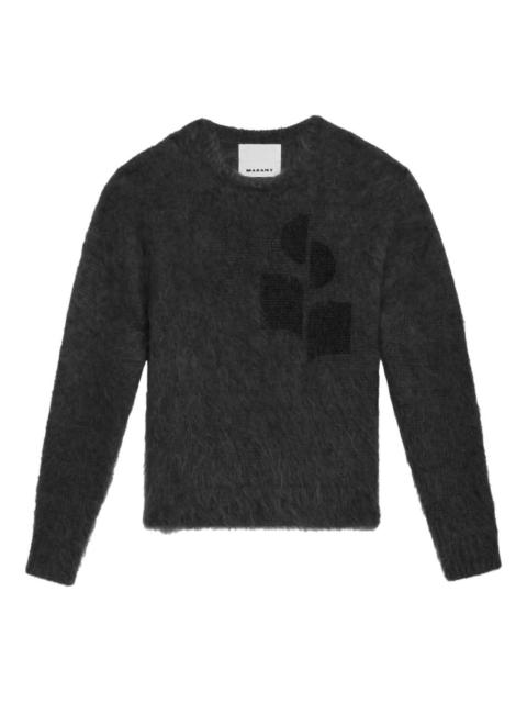 graphic-print sweater