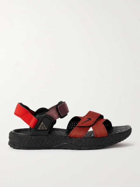 ACG Air Deschutz + Rubber-Trimmed Webbing Sandals