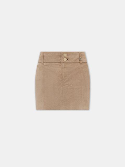 WOMEN'S MA QUAD SUEDE MINI SKIRT