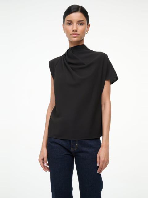 STAUD DAVINA TOP BLACK