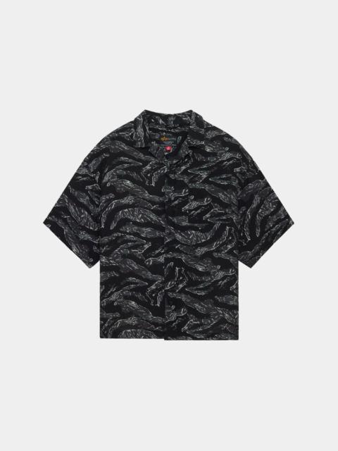 CAMO RELAXED CAMP SHORT SLEEVE SHIRT
