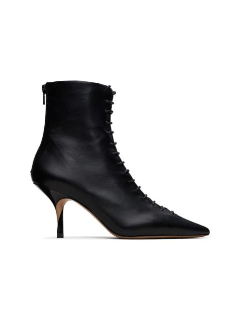 Black 'Les Bottines Tourni Lacet' Boots
