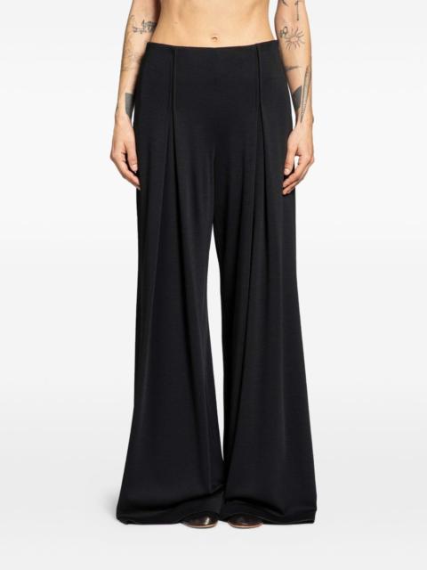 pleated palazzo pants